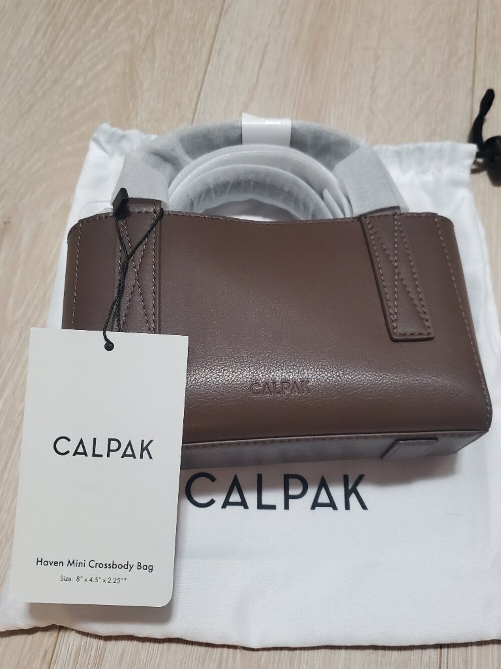 NWT Calpak Haven Mini Top-Handle Bag Crossbody Espresso